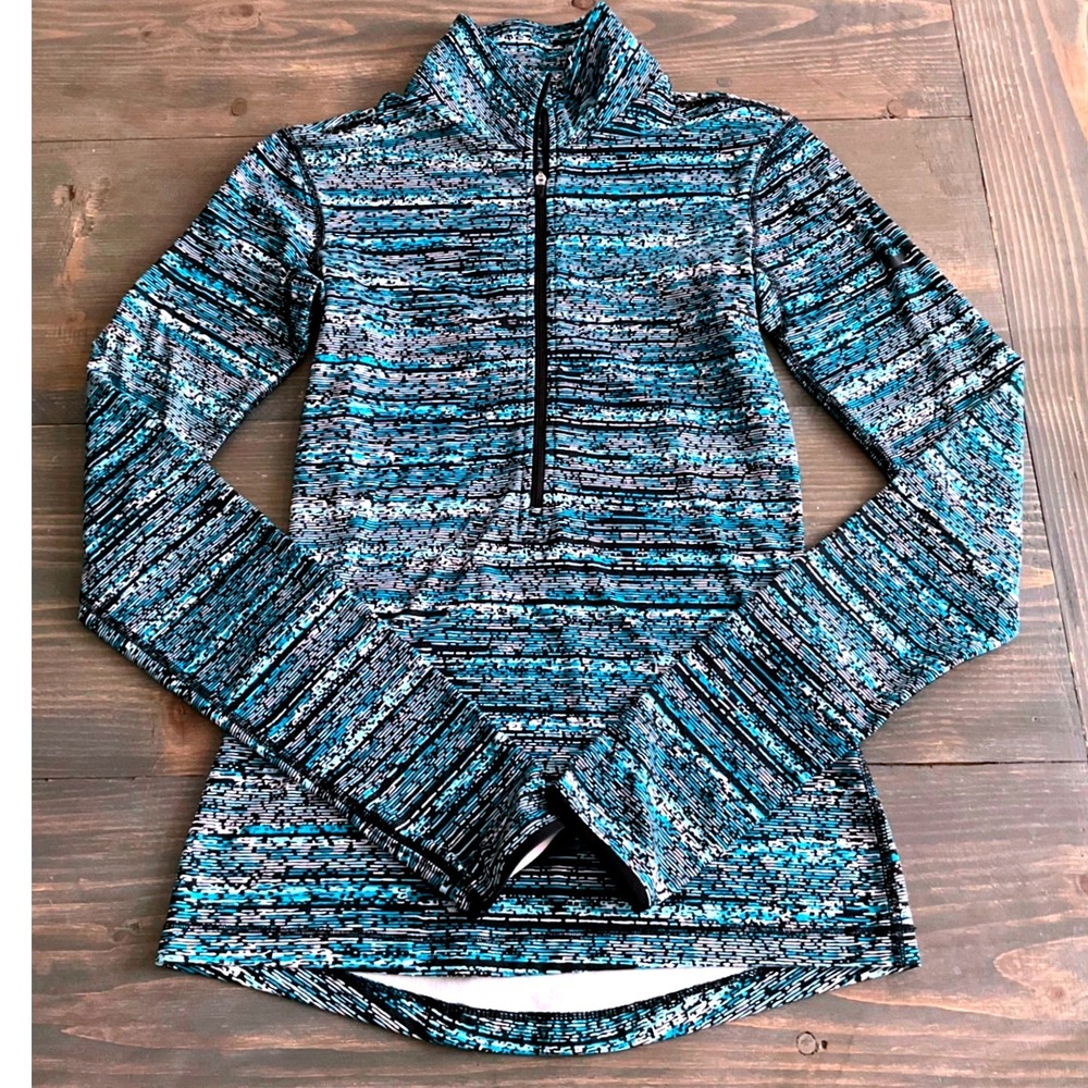 Nike Pro Hyperwarm 1/2 Zip Athletic Longsleeve Pullover Top‎ Womens Size XS